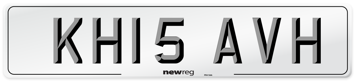 KH15 AVH Number Plate from New Reg